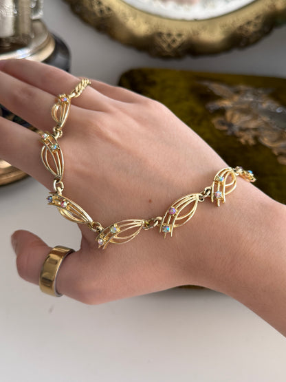 Vintage Kette mit Strass